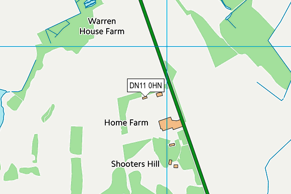 DN11 0HN map - OS VectorMap District (Ordnance Survey)
