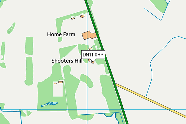 DN11 0HP map - OS VectorMap District (Ordnance Survey)