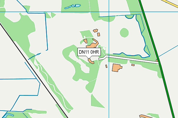 DN11 0HR map - OS VectorMap District (Ordnance Survey)