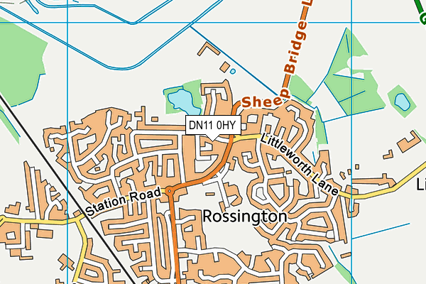 DN11 0HY map - OS VectorMap District (Ordnance Survey)