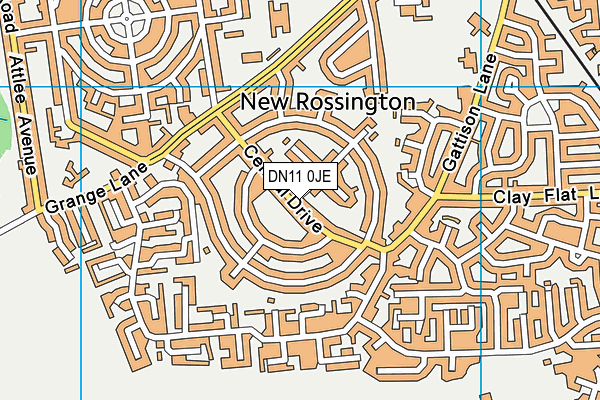 DN11 0JE map - OS VectorMap District (Ordnance Survey)