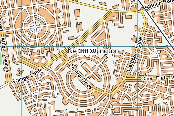 DN11 0JJ map - OS VectorMap District (Ordnance Survey)