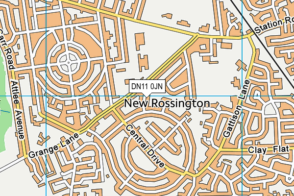 DN11 0JN map - OS VectorMap District (Ordnance Survey)