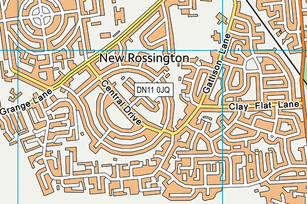 DN11 0JQ map - OS VectorMap District (Ordnance Survey)