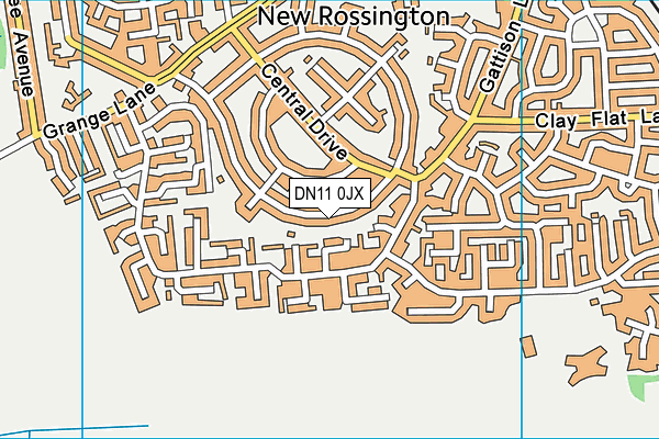 DN11 0JX map - OS VectorMap District (Ordnance Survey)