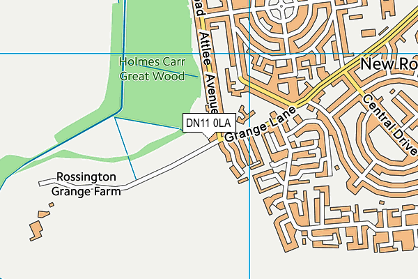 DN11 0LA map - OS VectorMap District (Ordnance Survey)