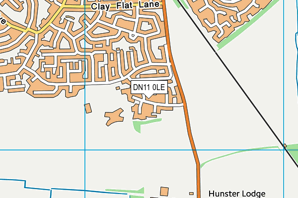 DN11 0LE map - OS VectorMap District (Ordnance Survey)