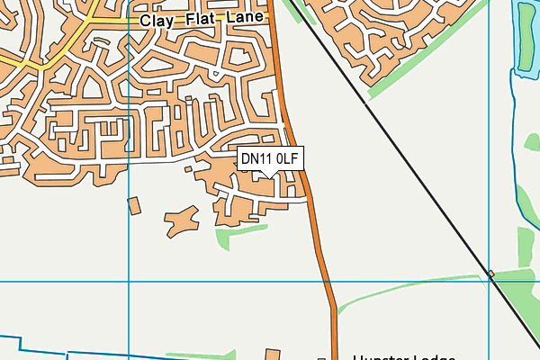DN11 0LF map - OS VectorMap District (Ordnance Survey)