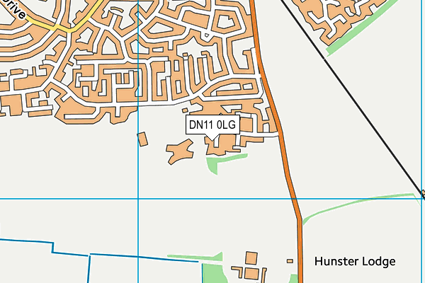DN11 0LG map - OS VectorMap District (Ordnance Survey)