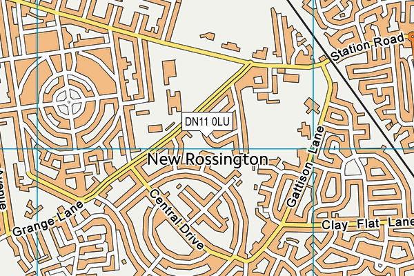 DN11 0LU map - OS VectorMap District (Ordnance Survey)