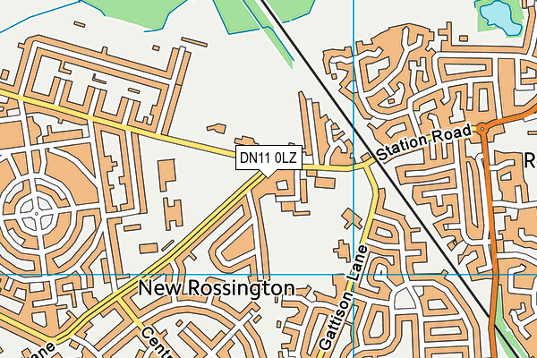 DN11 0LZ map - OS VectorMap District (Ordnance Survey)