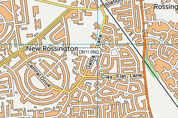 Rossington Tornedale Infant School map (DN11 0NQ) - OS VectorMap District (Ordnance Survey)