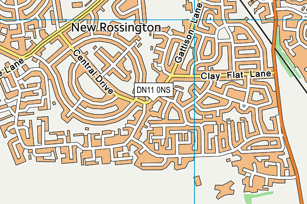 DN11 0NS map - OS VectorMap District (Ordnance Survey)