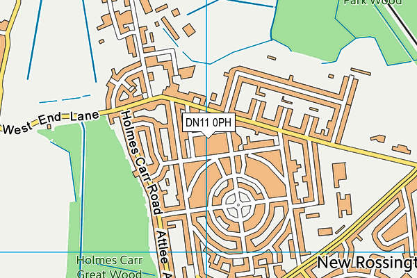 DN11 0PH map - OS VectorMap District (Ordnance Survey)