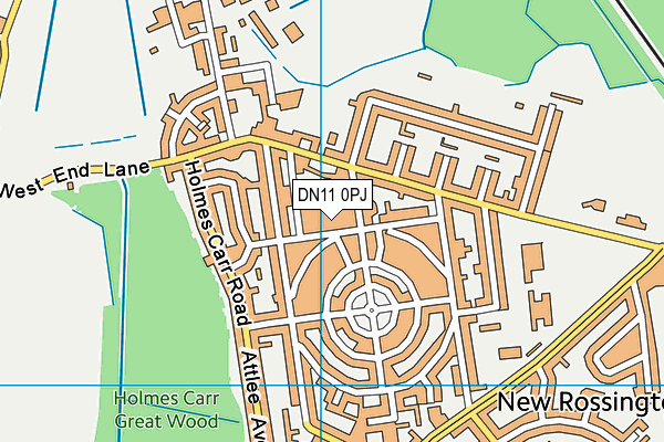 DN11 0PJ map - OS VectorMap District (Ordnance Survey)