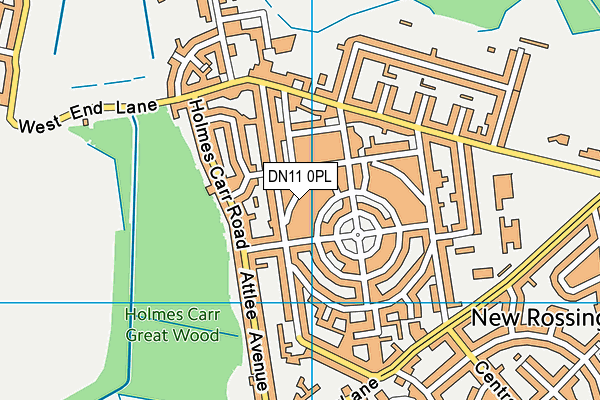 DN11 0PL map - OS VectorMap District (Ordnance Survey)