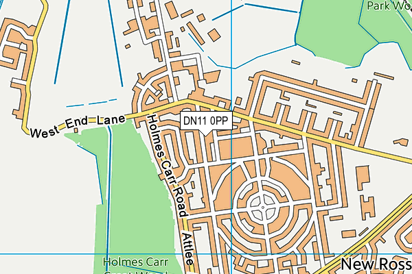 DN11 0PP map - OS VectorMap District (Ordnance Survey)