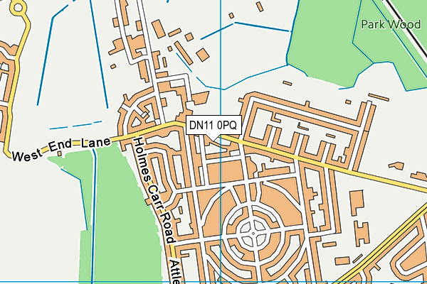 DN11 0PQ map - OS VectorMap District (Ordnance Survey)