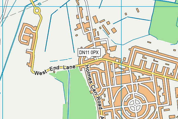 DN11 0PX map - OS VectorMap District (Ordnance Survey)