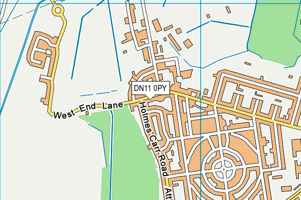 DN11 0PY map - OS VectorMap District (Ordnance Survey)