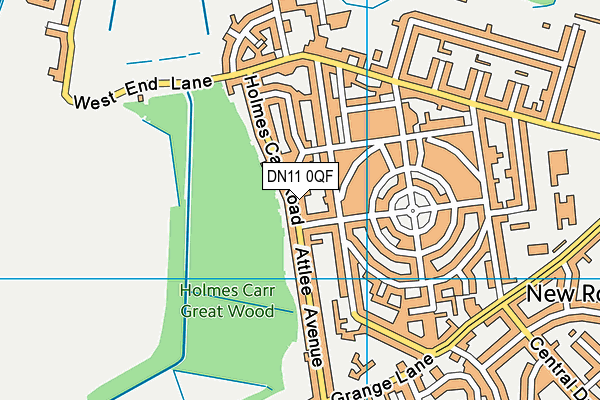 DN11 0QF map - OS VectorMap District (Ordnance Survey)