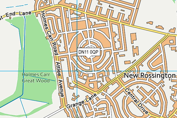 DN11 0QP map - OS VectorMap District (Ordnance Survey)