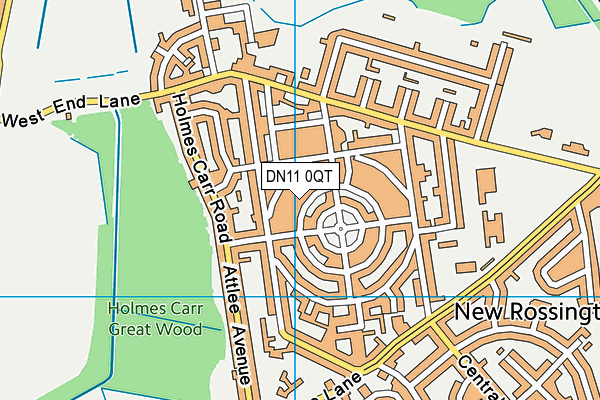 DN11 0QT map - OS VectorMap District (Ordnance Survey)