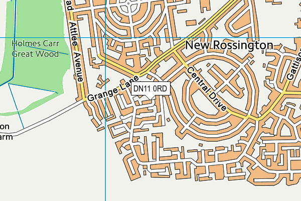 DN11 0RD map - OS VectorMap District (Ordnance Survey)