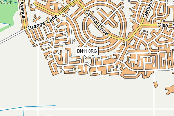 DN11 0RG map - OS VectorMap District (Ordnance Survey)