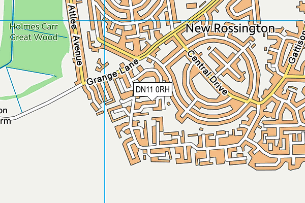 DN11 0RH map - OS VectorMap District (Ordnance Survey)