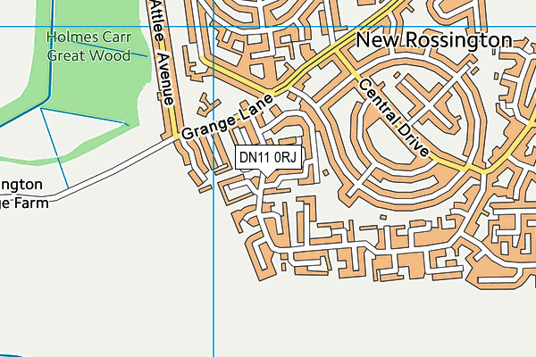 DN11 0RJ map - OS VectorMap District (Ordnance Survey)