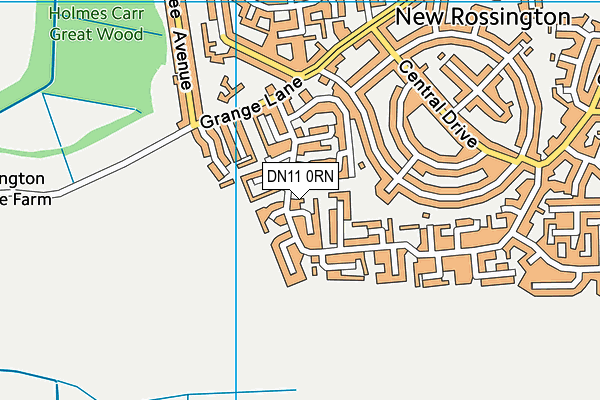 DN11 0RN map - OS VectorMap District (Ordnance Survey)