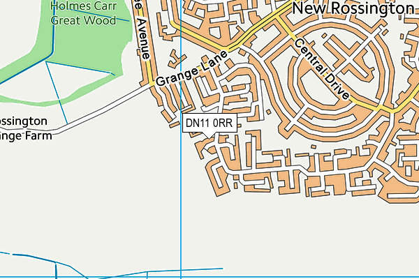 DN11 0RR map - OS VectorMap District (Ordnance Survey)