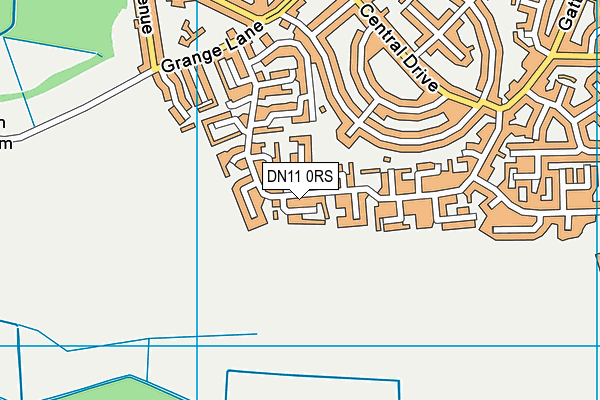 DN11 0RS map - OS VectorMap District (Ordnance Survey)