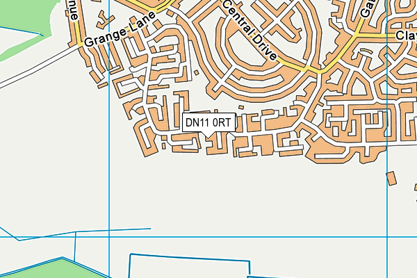 DN11 0RT map - OS VectorMap District (Ordnance Survey)