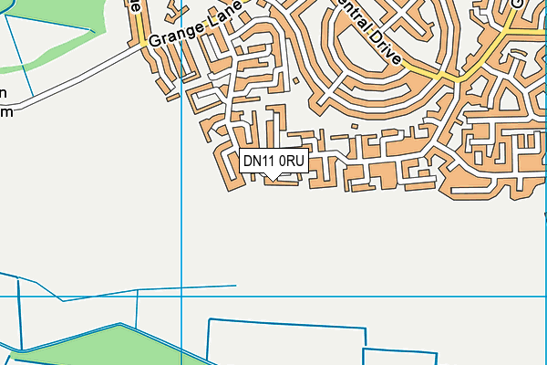 DN11 0RU map - OS VectorMap District (Ordnance Survey)