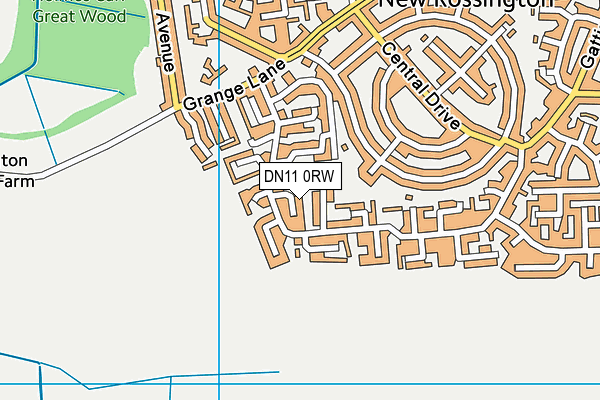 DN11 0RW map - OS VectorMap District (Ordnance Survey)