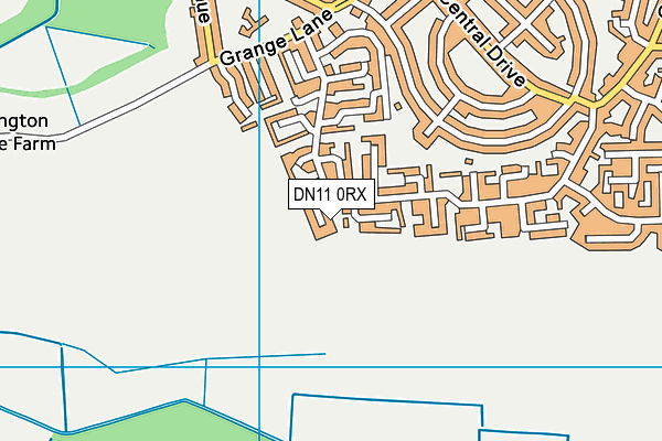 DN11 0RX map - OS VectorMap District (Ordnance Survey)