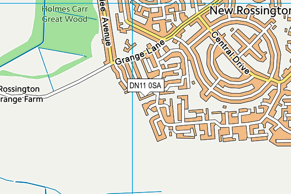 DN11 0SA map - OS VectorMap District (Ordnance Survey)