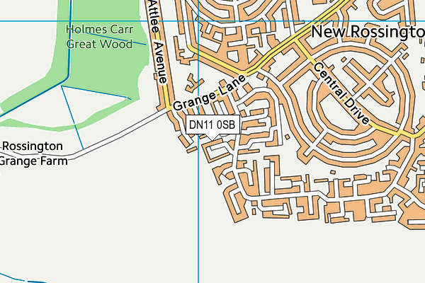 DN11 0SB map - OS VectorMap District (Ordnance Survey)