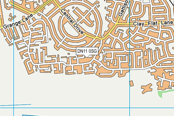 DN11 0SG map - OS VectorMap District (Ordnance Survey)