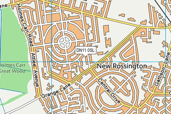 DN11 0SL map - OS VectorMap District (Ordnance Survey)