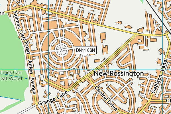 DN11 0SN map - OS VectorMap District (Ordnance Survey)
