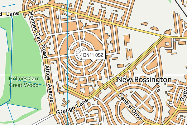 DN11 0SZ map - OS VectorMap District (Ordnance Survey)