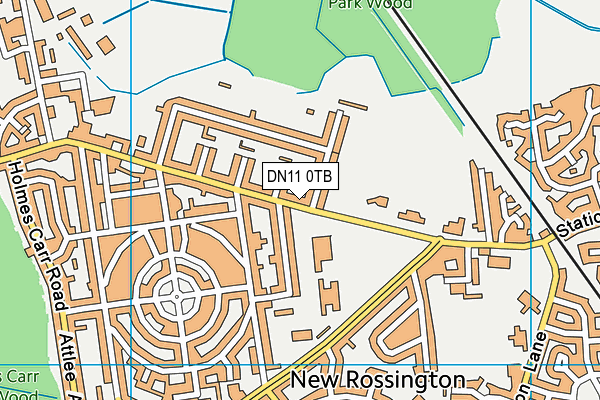 DN11 0TB map - OS VectorMap District (Ordnance Survey)