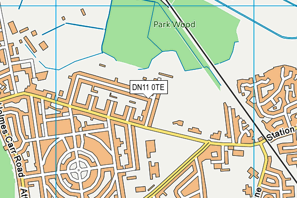 DN11 0TE map - OS VectorMap District (Ordnance Survey)