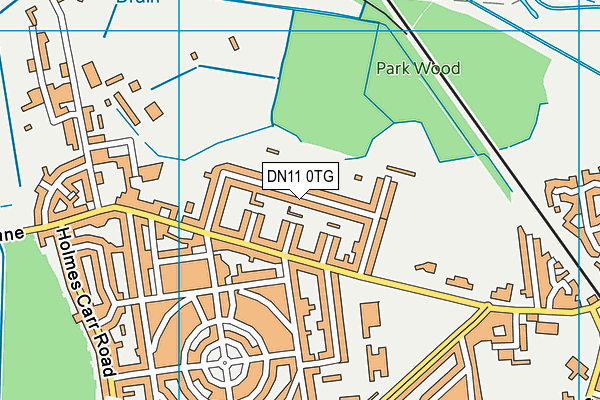 DN11 0TG map - OS VectorMap District (Ordnance Survey)