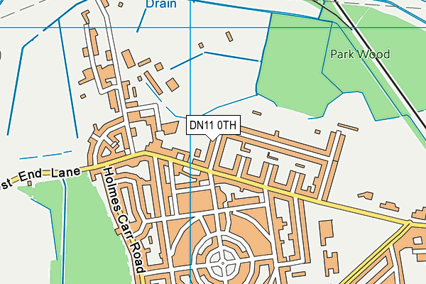 DN11 0TH map - OS VectorMap District (Ordnance Survey)
