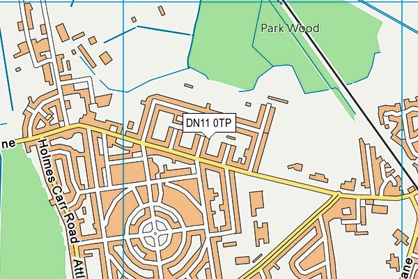 DN11 0TP map - OS VectorMap District (Ordnance Survey)
