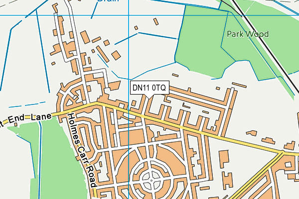 DN11 0TQ map - OS VectorMap District (Ordnance Survey)